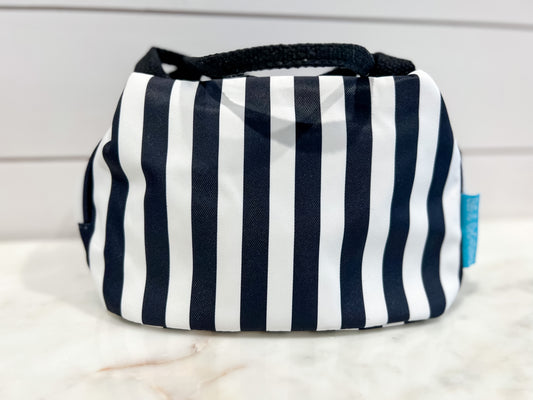 BLACK & WHITE STRIPES MAKEUP BAG