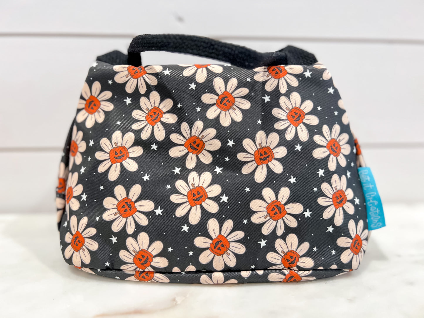 PUMPKIN FLORAL MAKEUP BAG