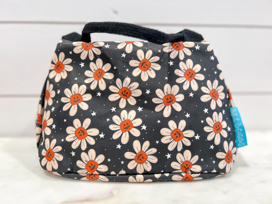 PUMPKIN FLORAL MAKEUP BAG