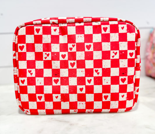 HEARTS LRG COSMETIC BAG